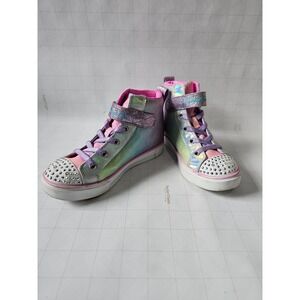 Skechers Twinkle Toes Girls Light Up High Top Sneakers – Size 13 (US Youth)